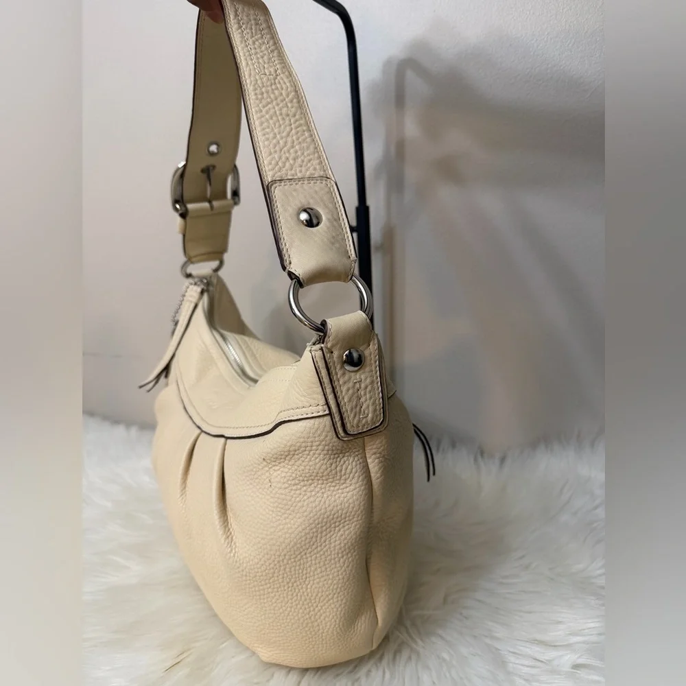 Coach Cream Leather Hobo Bag# F13731